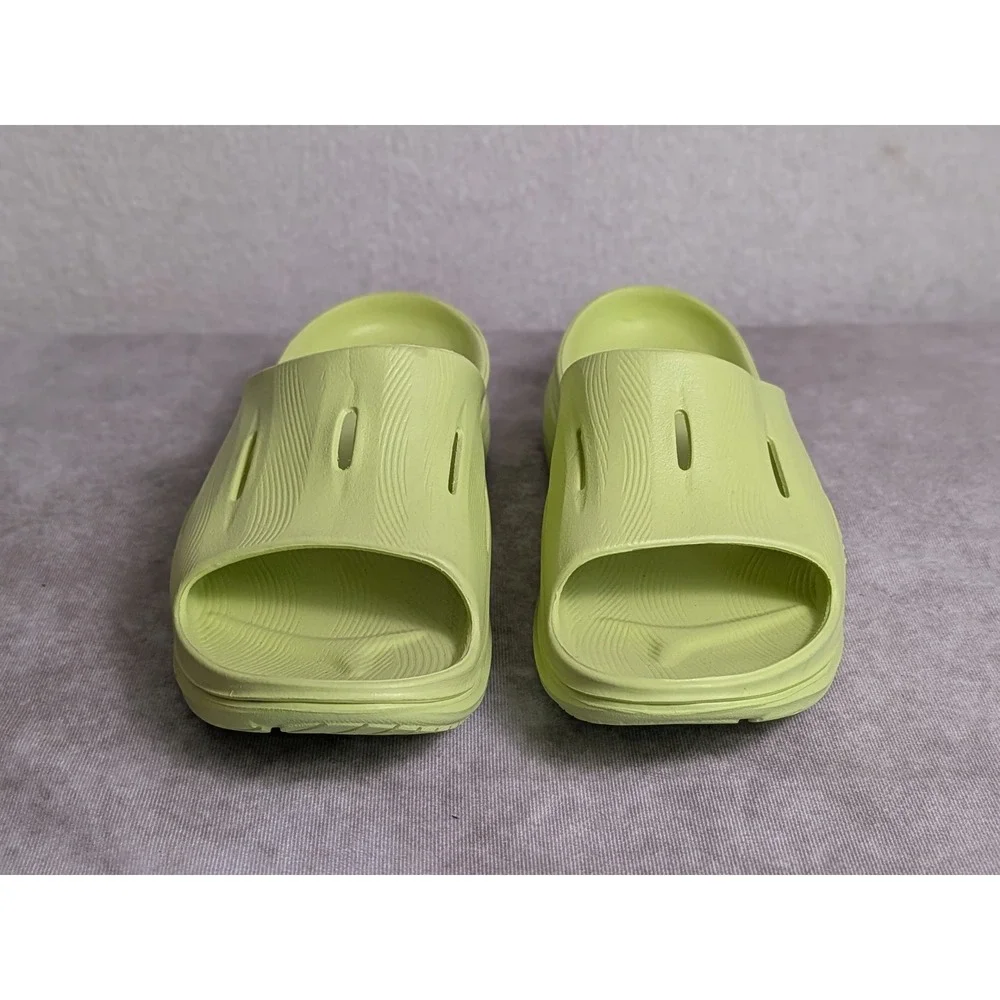 Hoka Ora Recovery Slide 3 Lime Green Mens Size 13 Slip On Sandals 1134527